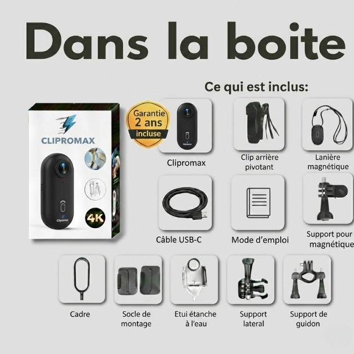 Mini caméra CLIPROMAX