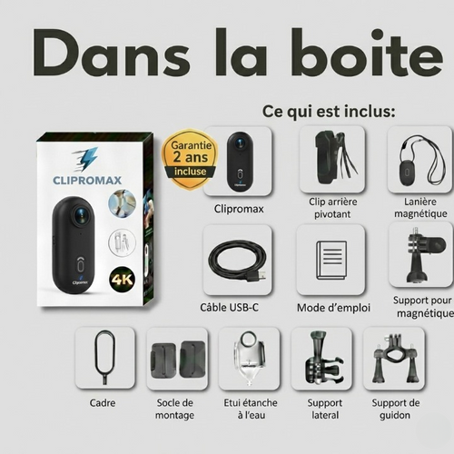 Mini caméra CLIPROMAX